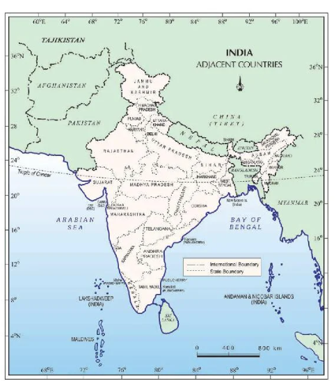 India Size and Location Class 9 notes | class 9 geography chapter 1 notes