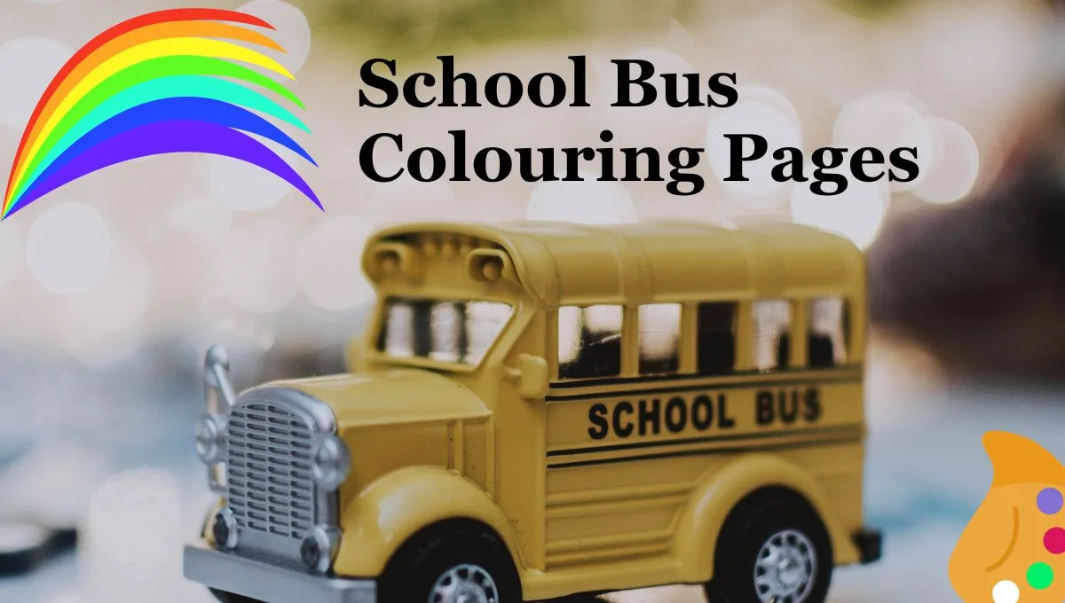 School Bus Colouring Pages